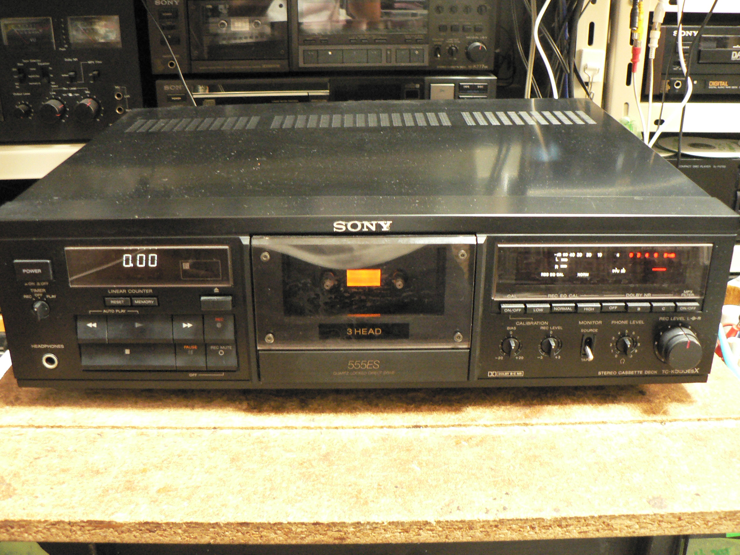 SONY TC-K555ES 3ヘッドカセットデッキ - オーディオ機器