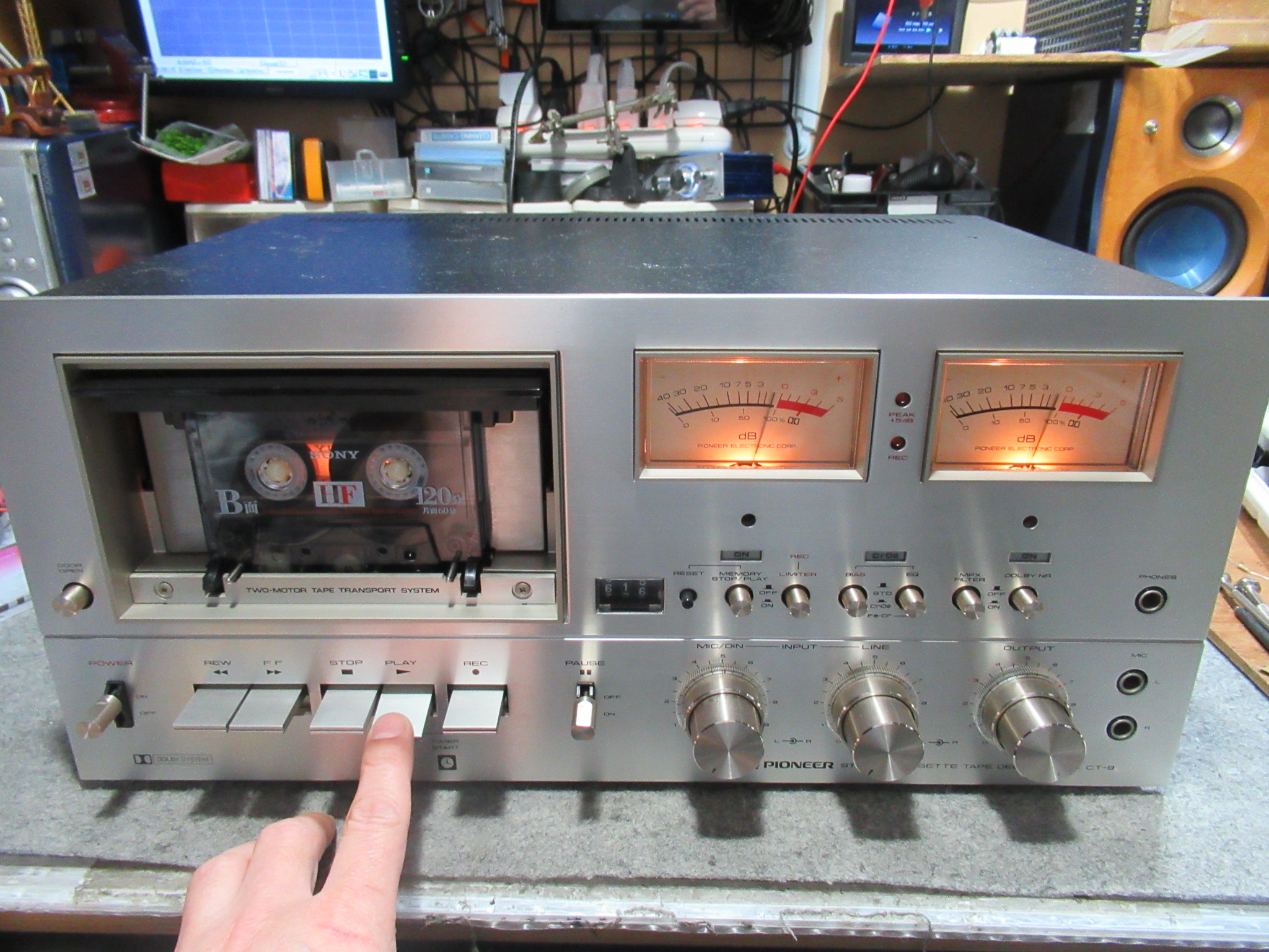 品 PIONEER ステレオカセットテープ デッキ CT-9-