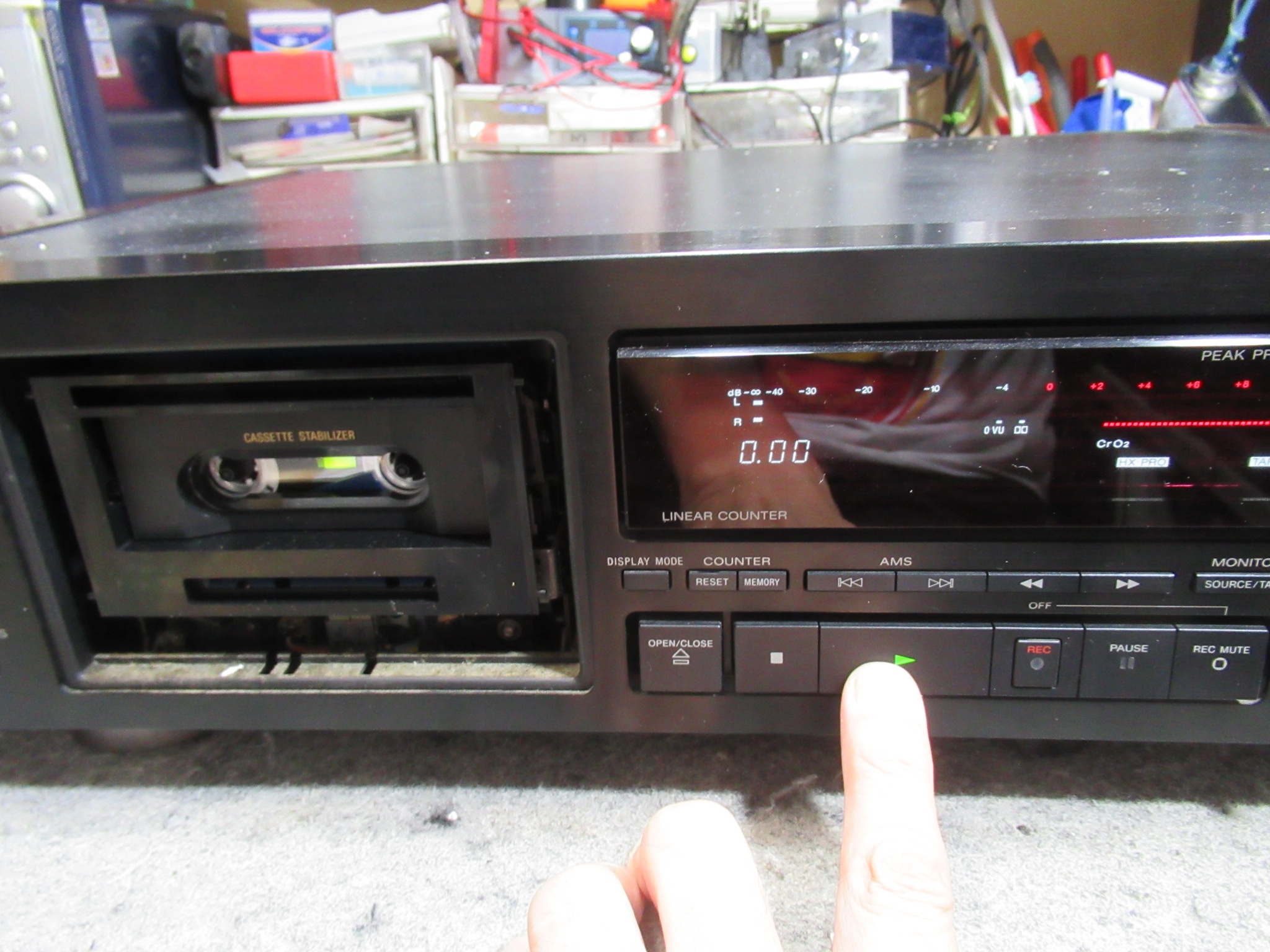 SONY TC-K222ESG カセットデッキ ＊ジャンク 112)【ジャンク】SONY カセットデッキ TC-K222ESG - メルカリ